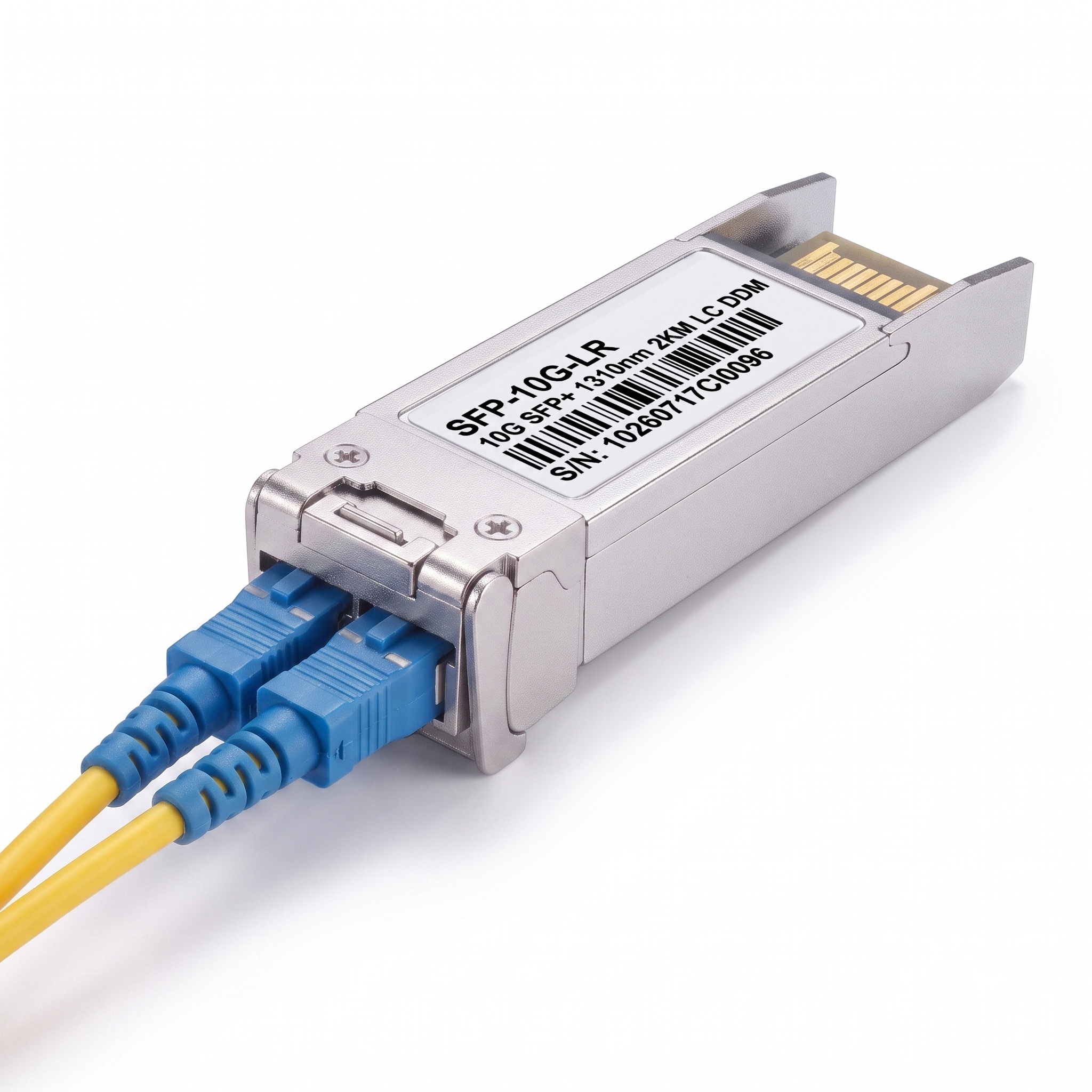 10G SFP+ Transceiver, 1310nm SMF Duplex LC Optical Module, up to 2km, DDM, Compatible with Cisco SFP-10G-LRM2