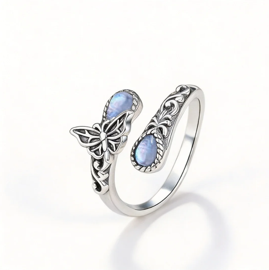 Moonstone Flower Ring — A Little Reminder to Protect Your Peace 🌙