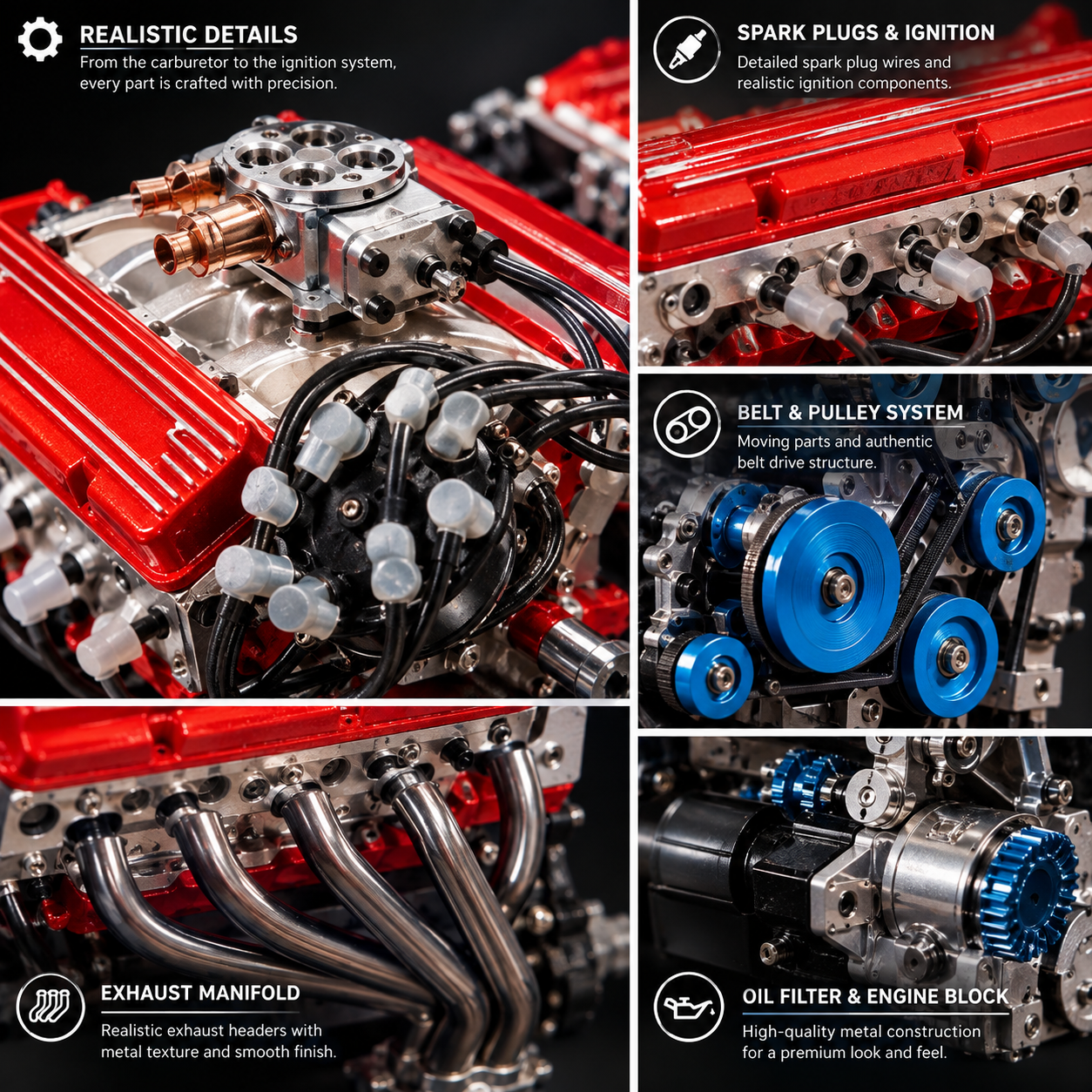 V8 engine mechanical details