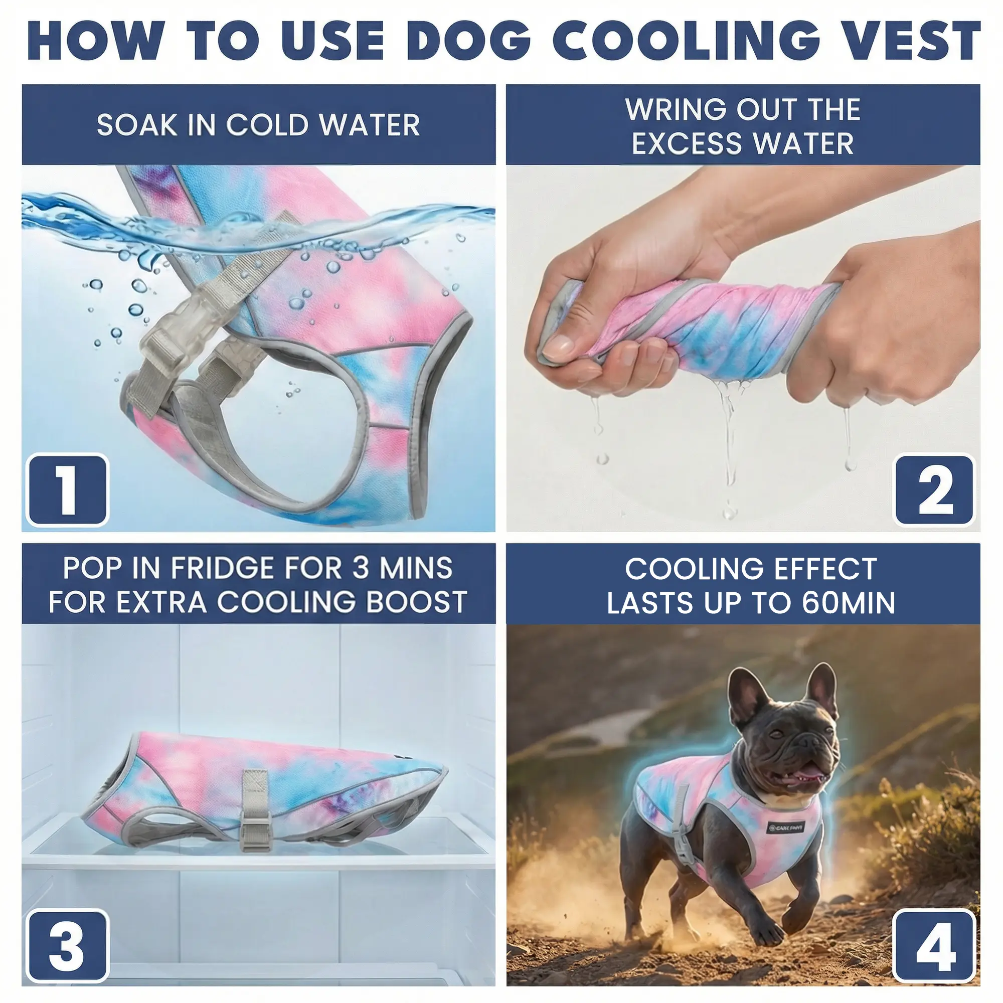 Spark Paws Chilltech Dog Cooling Vest - Lightweight & UV Protection