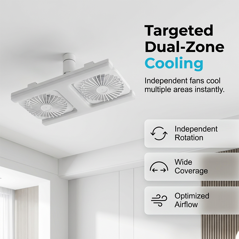 💡Limited Time 50% Off | 2-in-1 LED Ceiling Fan with Light, Quiet Cooling & Super Bright Lamp, Tool-Free Easy Installation