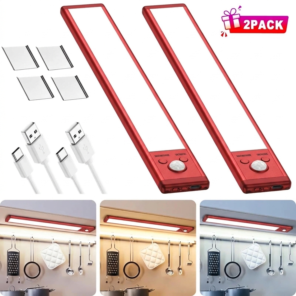  Motion Sensor Under Cabinet Lights - SHINE PAL Dimmable & Rechargeable