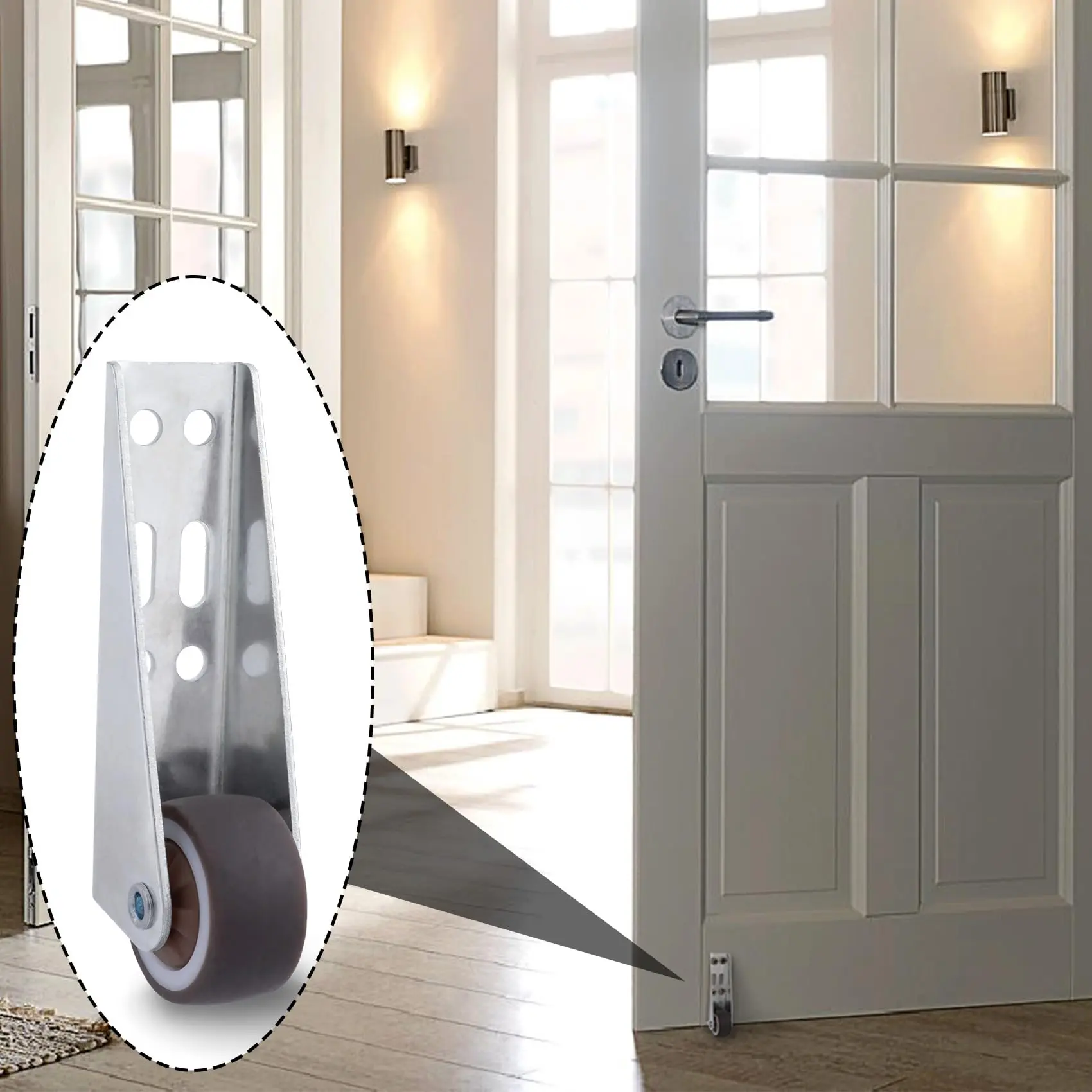 Heavy Duty Rigid Caster Wheels for Doors - Smooth Silent Support
