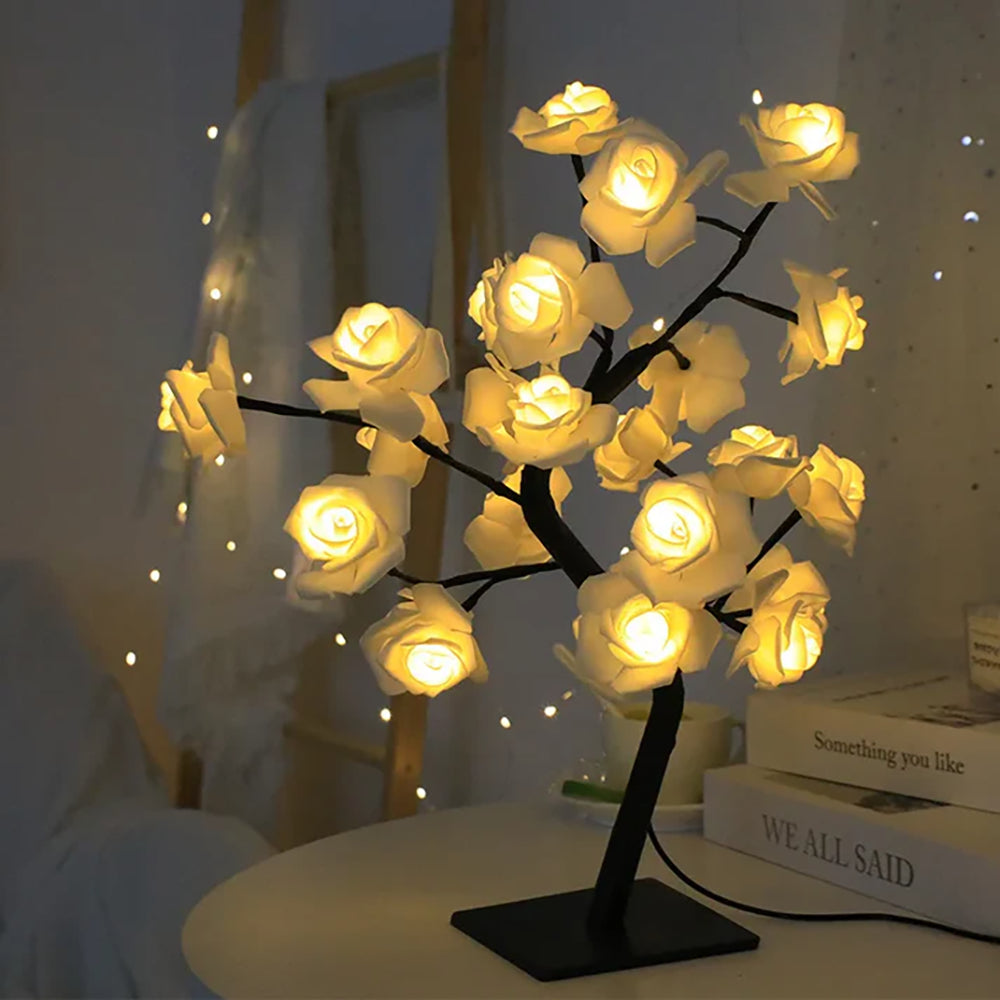 LED rose tree lamp