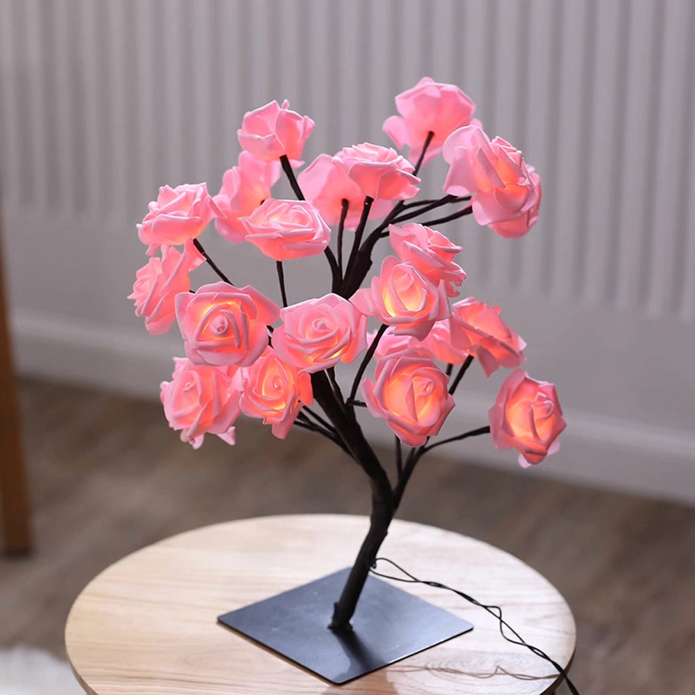 LED rose tree lamp