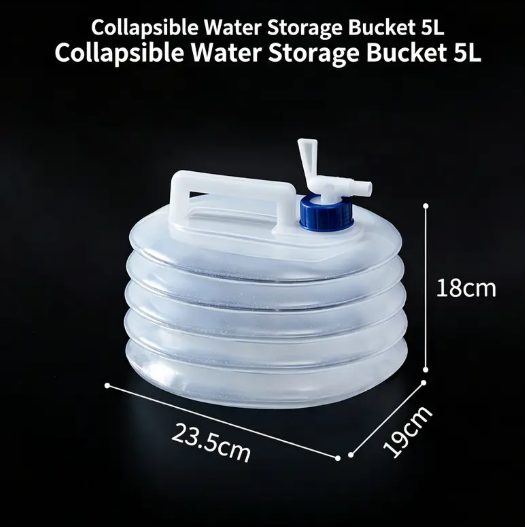 Last Day Sale | Foldable Camping Water Container 5L/10L/15L Portable Water Bucket