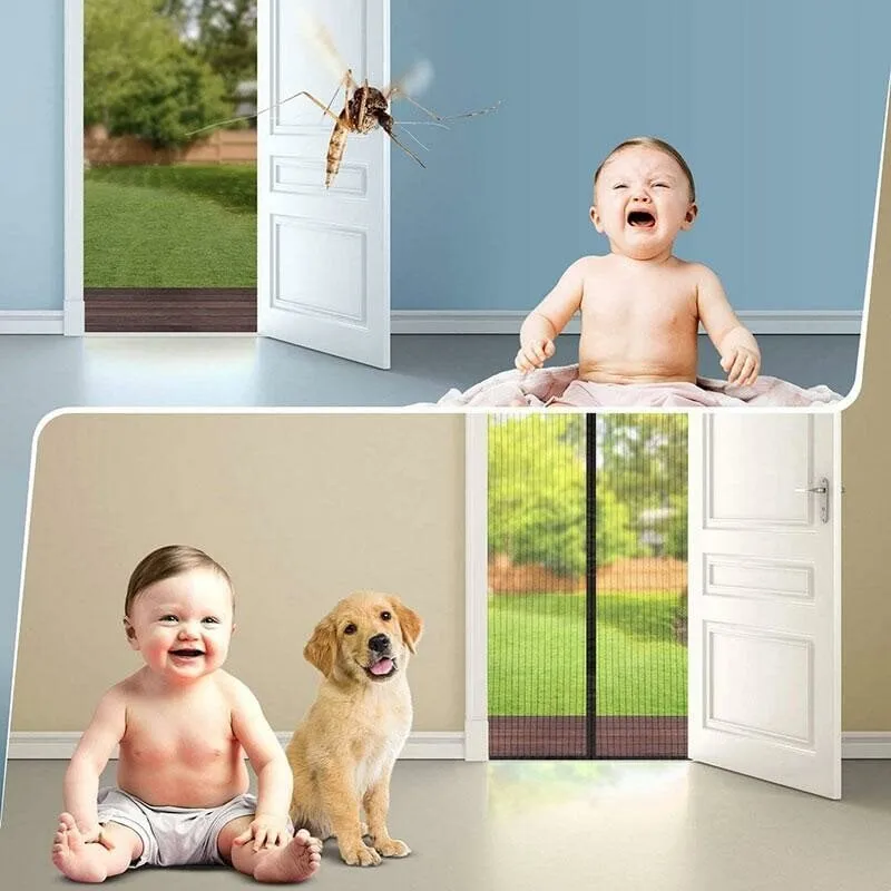 🔥Magnetic Self-Closing Mesh Screen Door | Pet Friendly Bug Net Curtain
