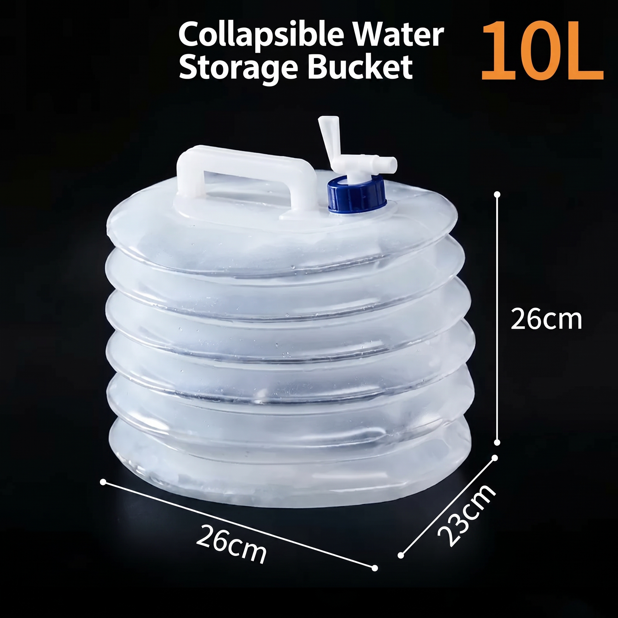 Last Day Sale | Foldable Camping Water Container 5L/10L/15L Portable Water Bucket