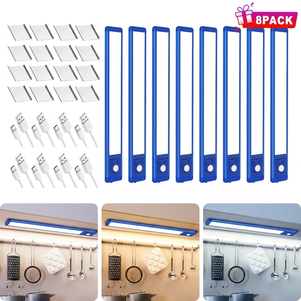  Motion Sensor Under Cabinet Lights - SHINE PAL Dimmable & Rechargeable