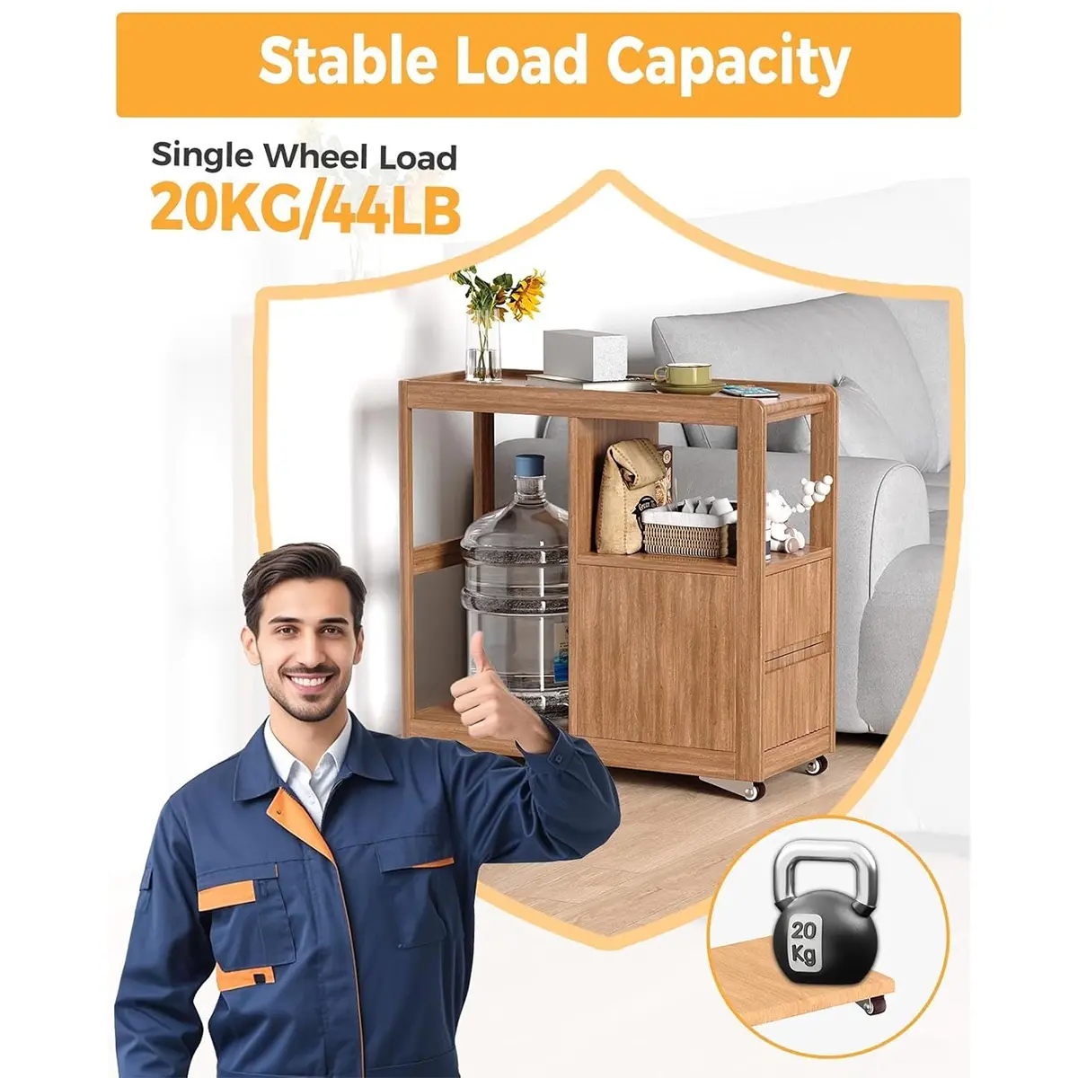 Heavy Duty Rigid Caster Wheels for Doors - Smooth Silent Support