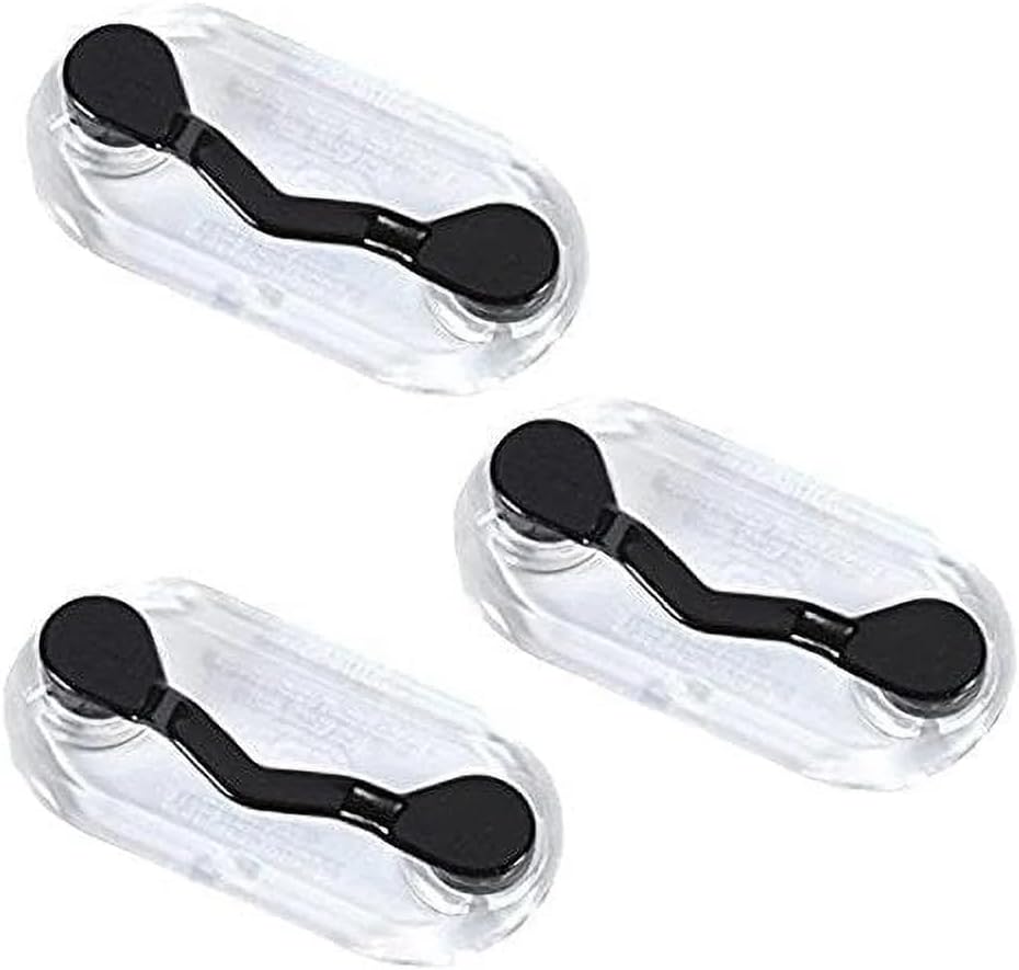 Readerest Magnetic Glasses Holder (3 Pack), Magnet Clip for Readers, Sunglasses & Work Badges for Men & Women