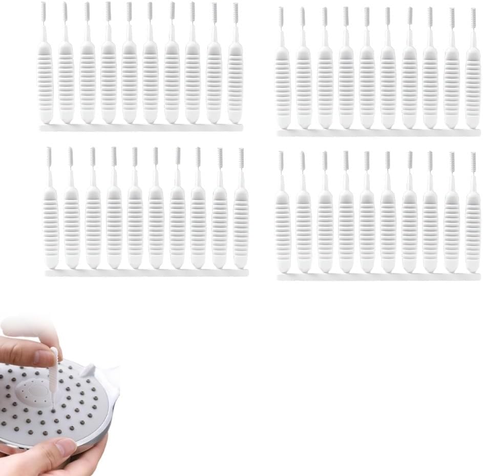 2026 Upgrade Shower Head Nozzle Cleaning Brush 10 Pack, Anti-Clog Small Gap Crevice Cleaner Picks, Multifunctional Tiny Hole Cleaning Tool for Bathroom Faucet, Phone Port, Keyboard & Household Appliances