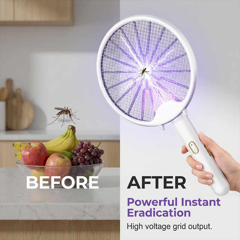 🦟Limited Time Special Price!!✨3-in-1 Foldable Electric Mosquito Racket