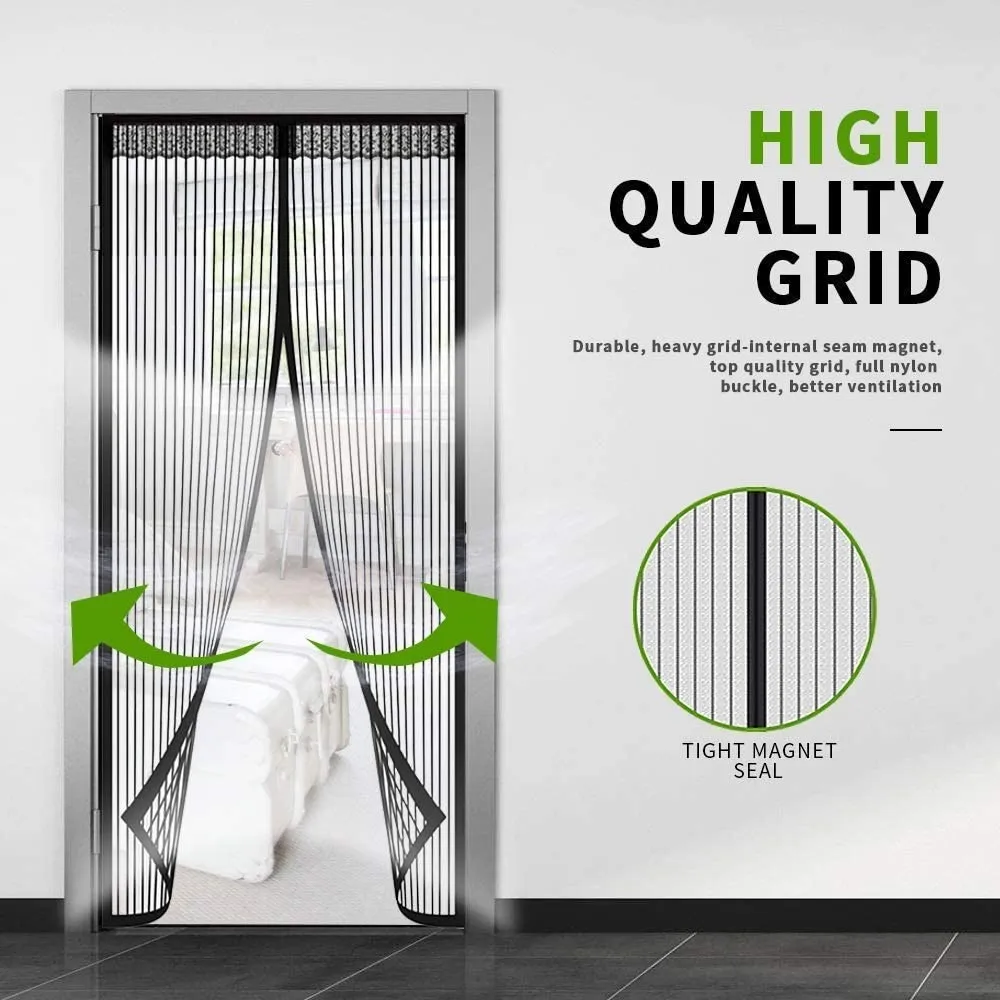 🔥Magnetic Self-Closing Mesh Screen Door | Pet Friendly Bug Net Curtain