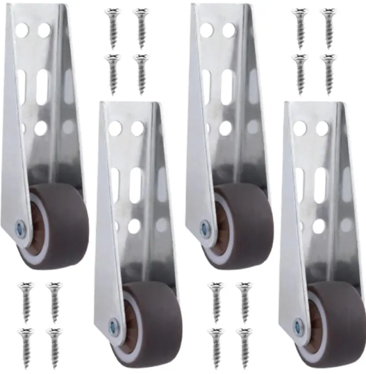 Heavy Duty Rigid Caster Wheels for Doors - Smooth Silent Support