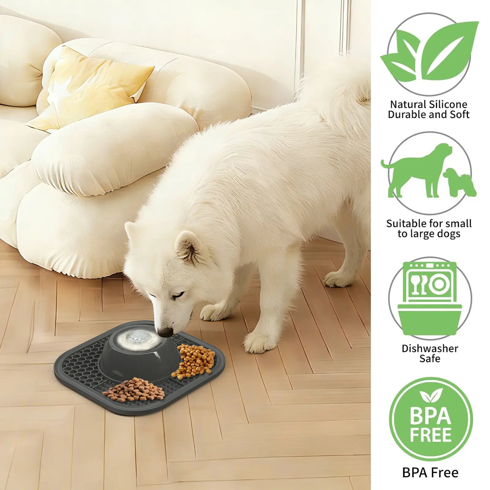 Pet & You Slow-Feeder Lick Bowl — Calm Mealtimes for Anxious & Fast-Eating Dogs