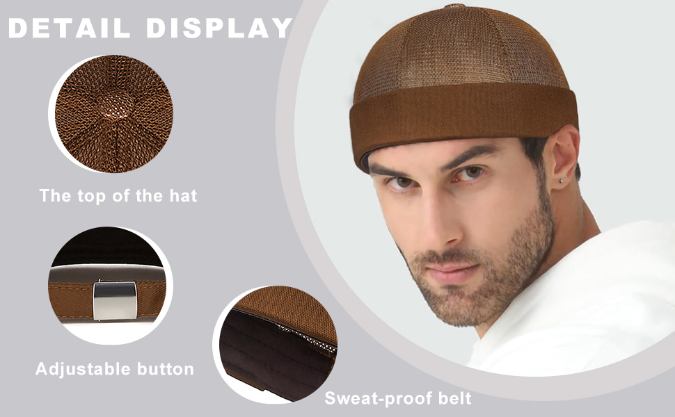 Mesh Brimless Cap