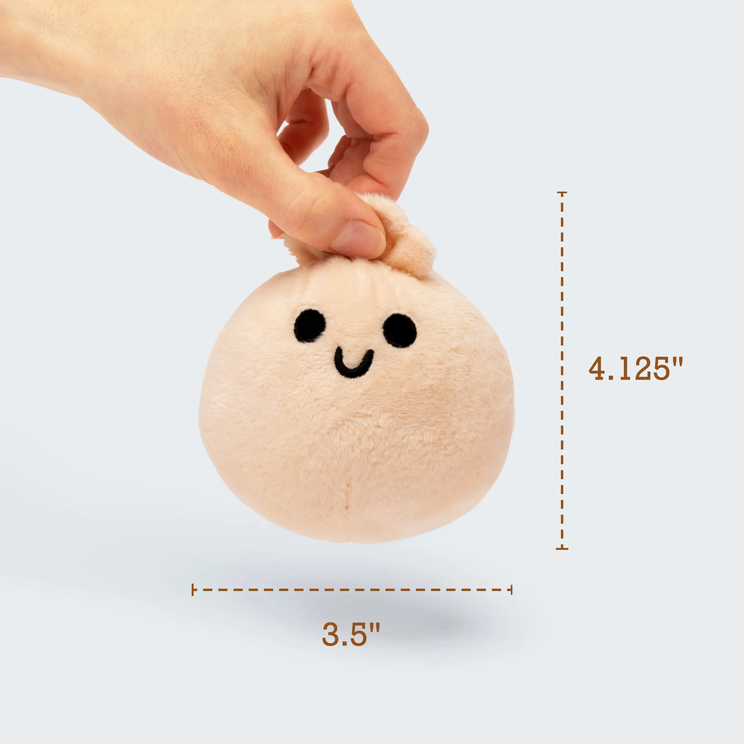 Soft Cuddly Dumpling Stuffed Animal Set, Portable Basket Included, Lovely Gifts for family