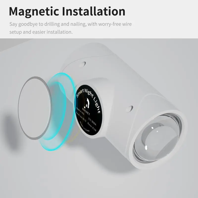 Smart Rechargeable RGB LED Night Light with Motion Sensor