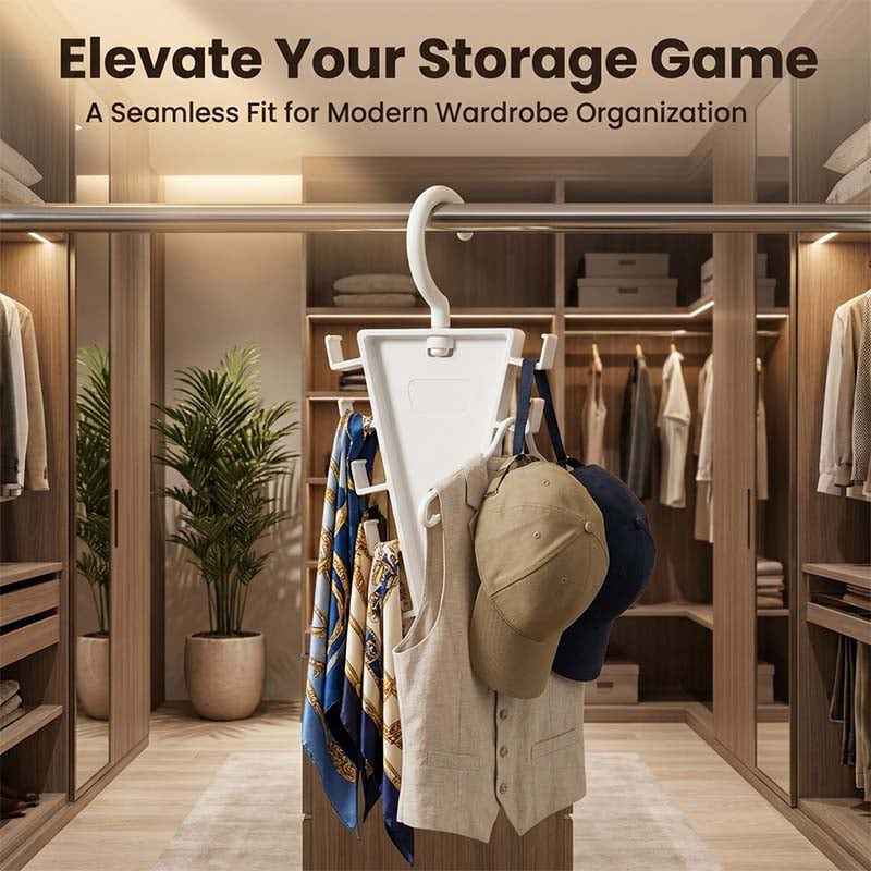 Rotating V-Shaped Accessory Hanger