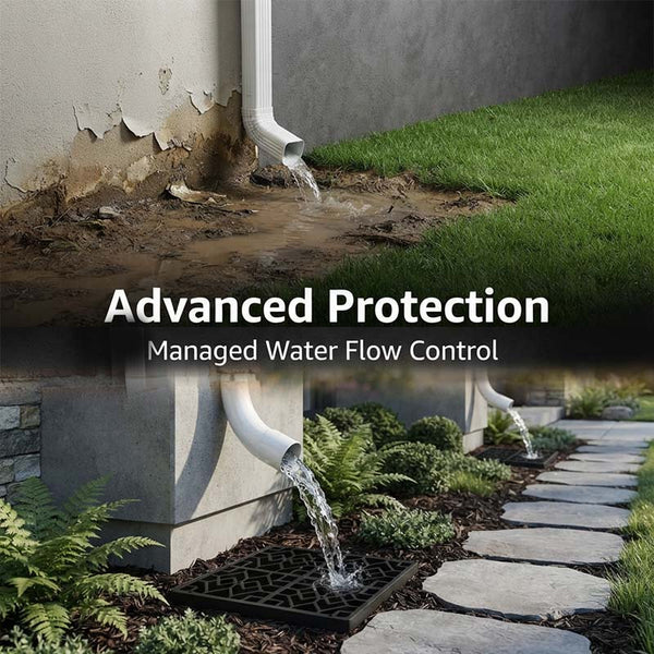 Low Profile Downspout Catch Basin
