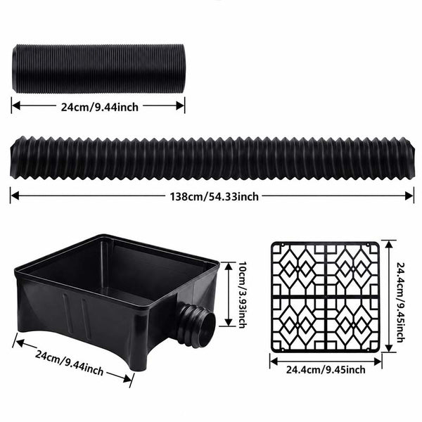 Low Profile Downspout Catch Basin