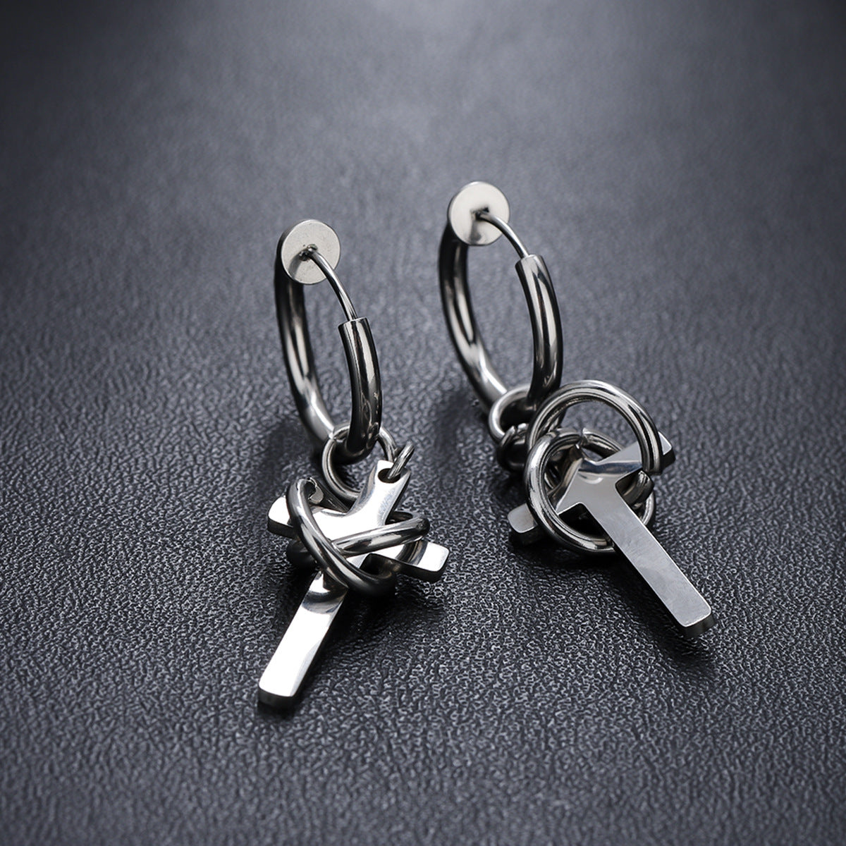 🎁✝️ 50% OFF! Sleek timeless cross clip-on hoop earrings, zero piercings needed. This ultra-versatile religious jewelry is perfect for daily wear, gifting and collection. Wear it, gift it, adore it.