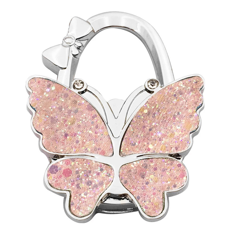 Butterfly Purse Hook Foldable Handbag Table Hanger for Women