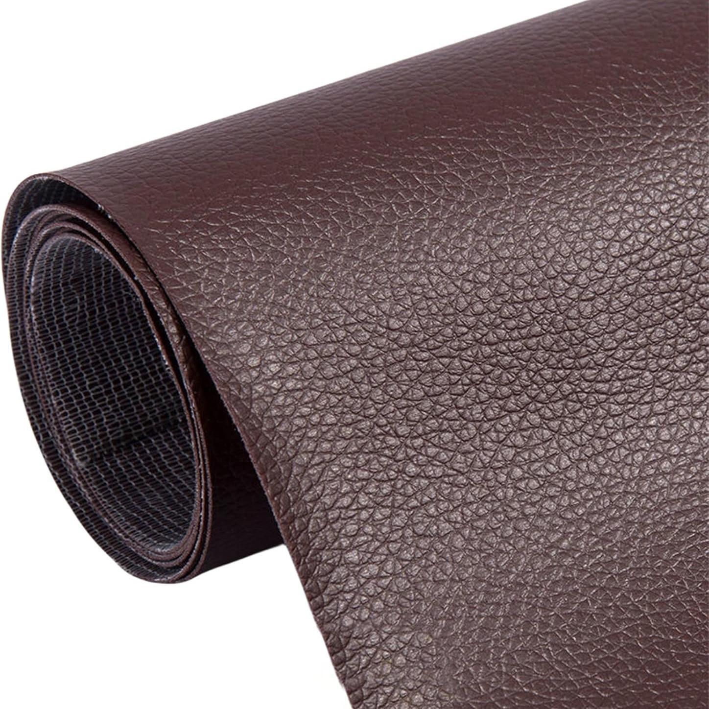 20*54 Inch Self-Adhesive Leather Sticker Patch Cuttable Sofa Repair,PVC Leatherette Waterproof Upholstery Fabric,Leather Stickers Self Adhesiveleather Repair Patch,for Car Seat, Couch, Chair