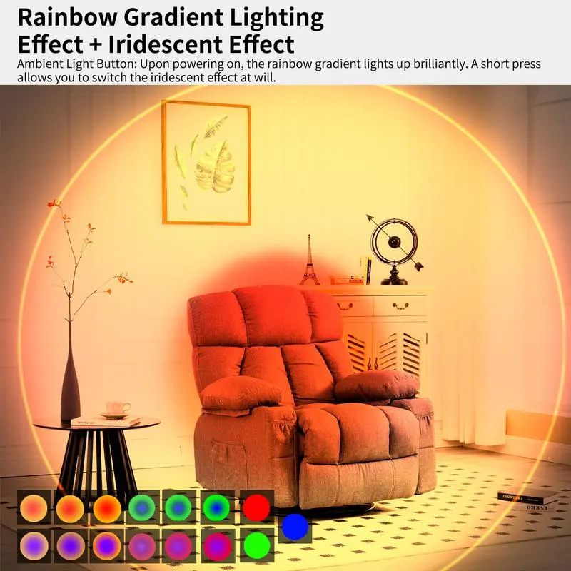 Smart Rechargeable RGB LED Night Light with Motion Sensor