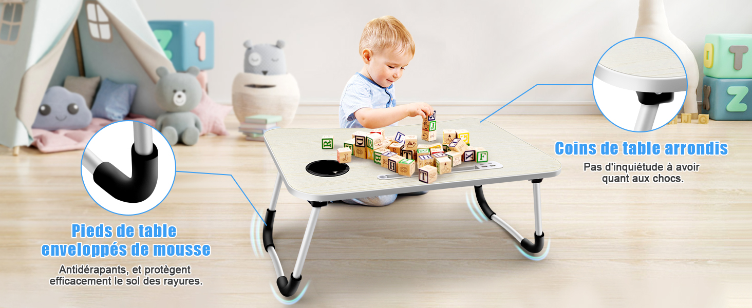 table de lit table pliante plateau lit support ordinateur portable canape plateau petit dejeuner