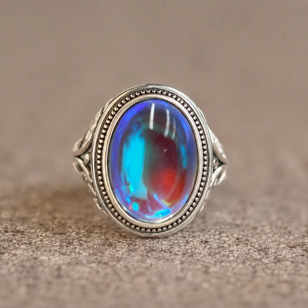 925  Moonstone Oval Statement Ring