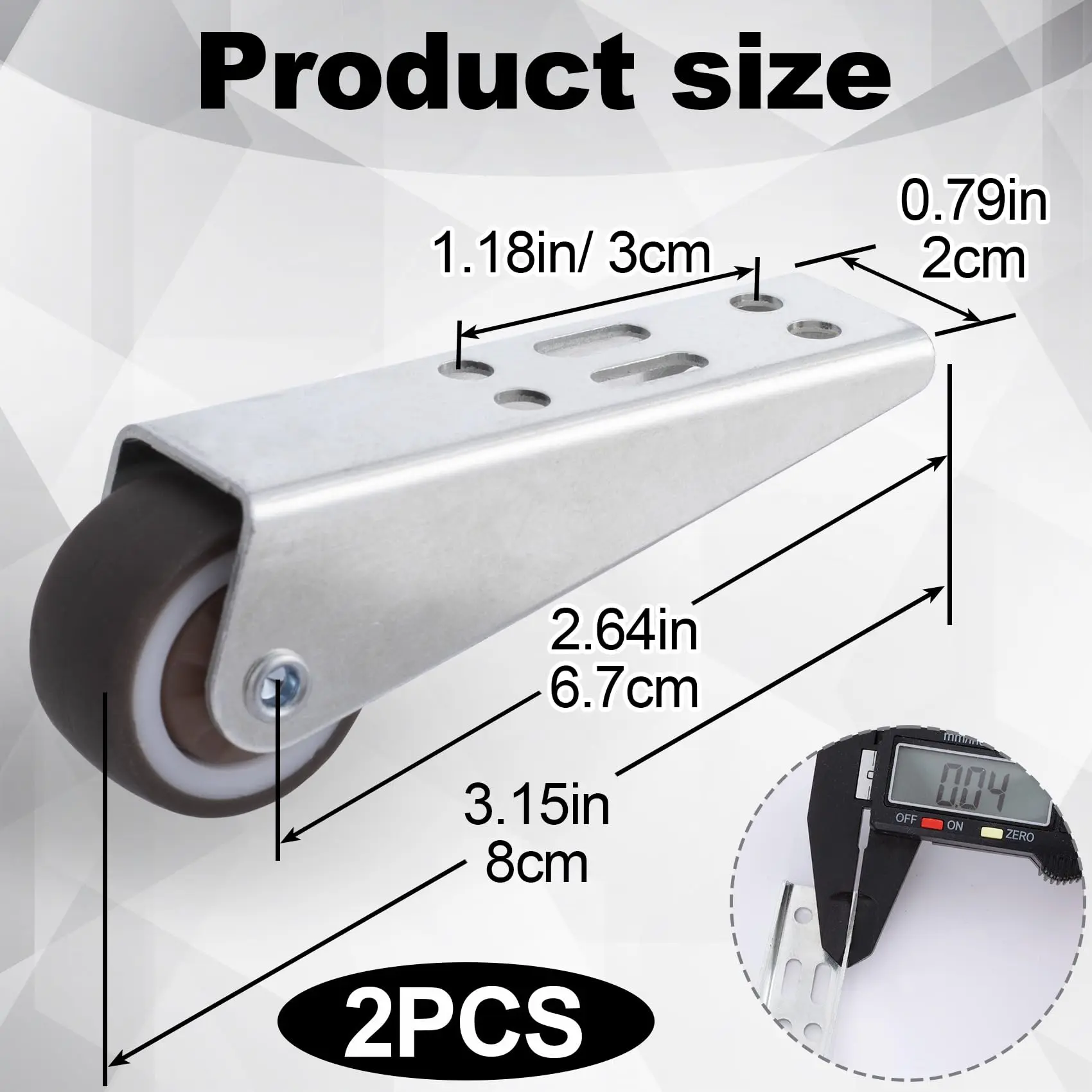Heavy Duty Rigid Caster Wheels for Doors - Smooth Silent Support