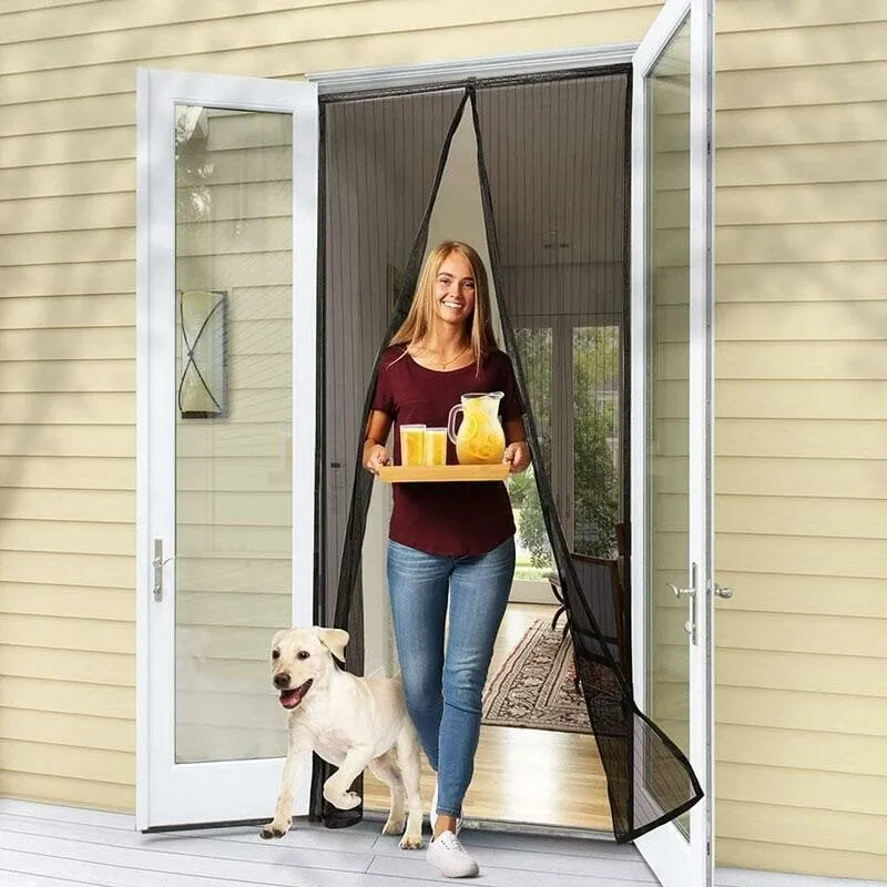 🔥Magnetic Self-Closing Mesh Screen Door | Pet Friendly Bug Net Curtain