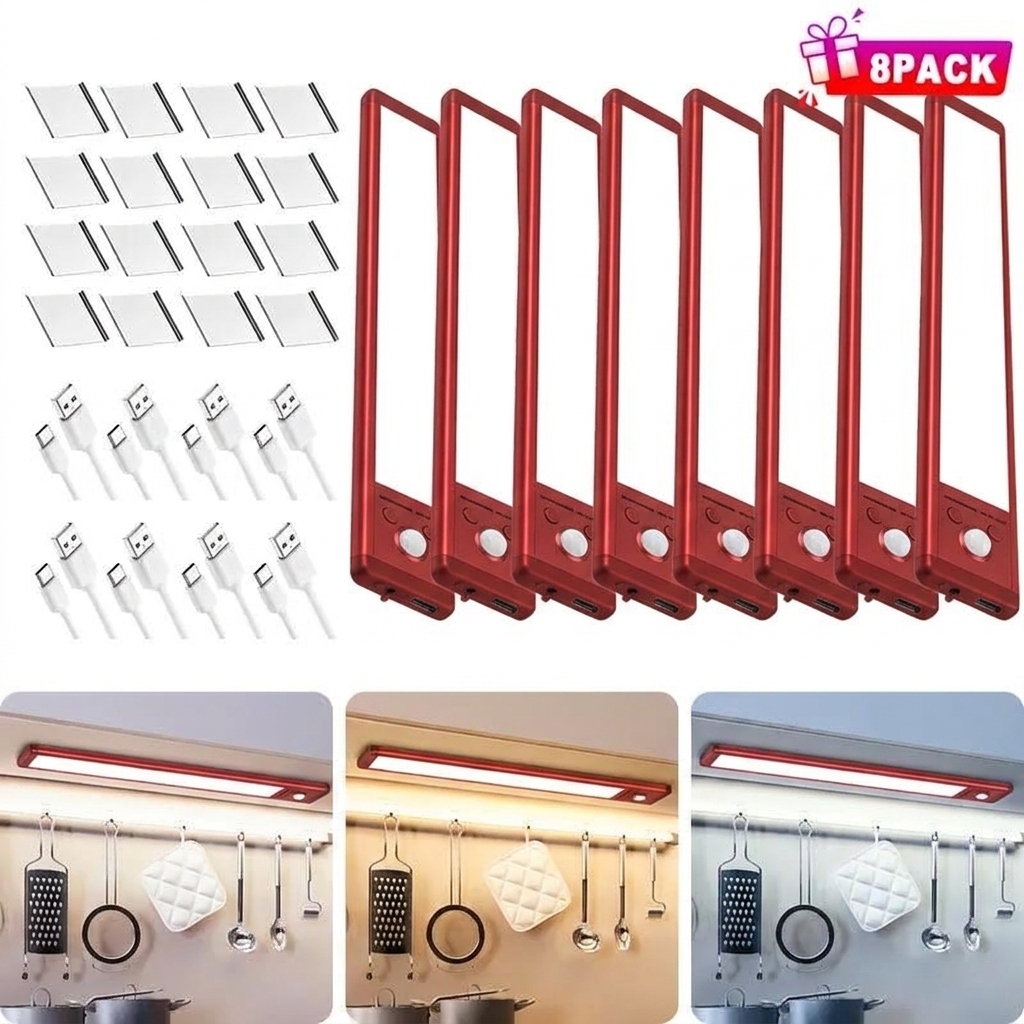  Motion Sensor Under Cabinet Lights - SHINE PAL Dimmable & Rechargeable