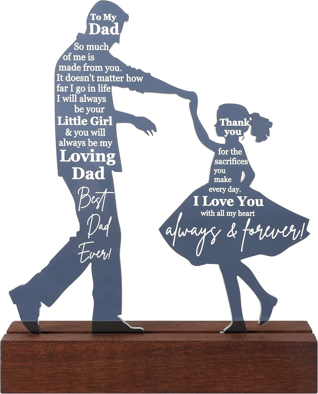Father's Day Gift Dad Birthday Ideas Gift Cool Father's Day Gifts from Daughter Best DadEver Gifts Decoration Items Signs