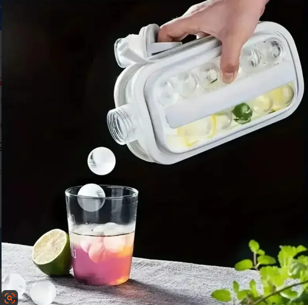 2in1 Portable Silicone Ice Mold: Diamond & Ball Ice Maker