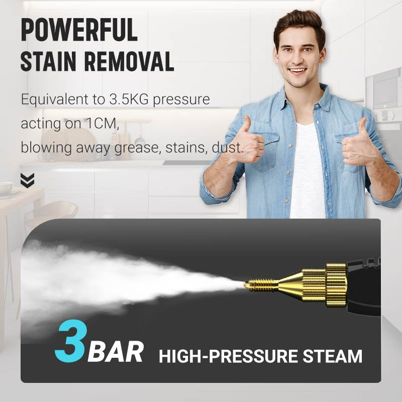  UK 2500W Handheld High-Temperature Pressurized Steam Cleaner 