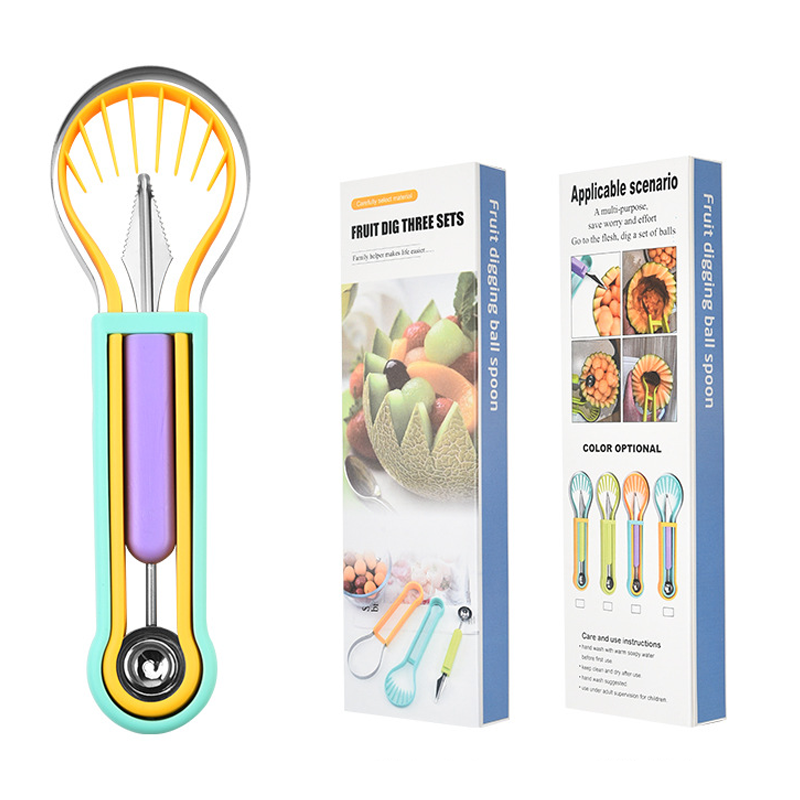 🍉🔥Kit Cortador y Bolas de Fruta Multifunción | Herramienta de Cocina para Sandía y Melón