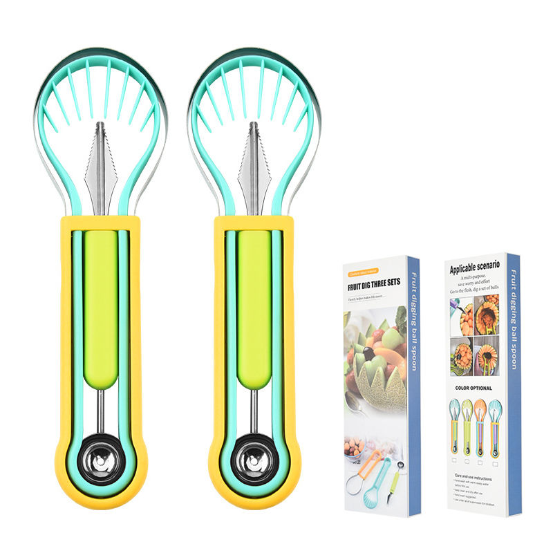 🍉🔥Kit Cortador y Bolas de Fruta Multifunción | Herramienta de Cocina para Sandía y Melón