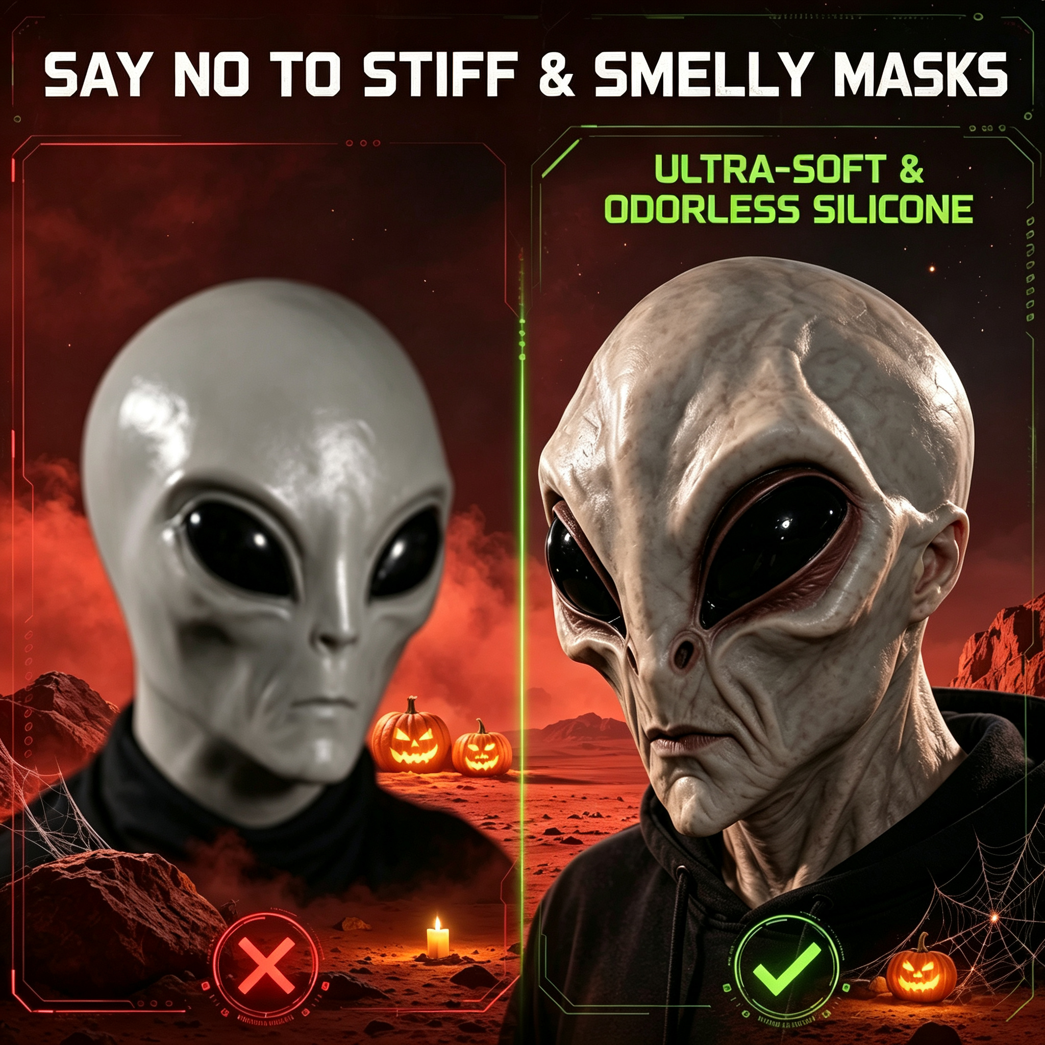 🎁Last Day Promotion 49% OFF🔥Lifelike Alien Silicone Mask