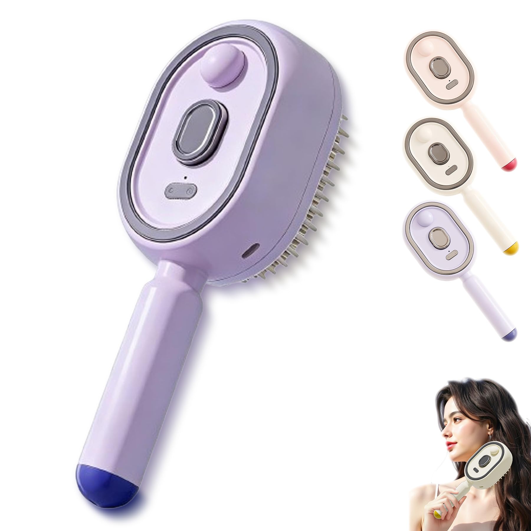 Electric Mist Scalp Massager Comb with Red Light Therapy for Hair Growth