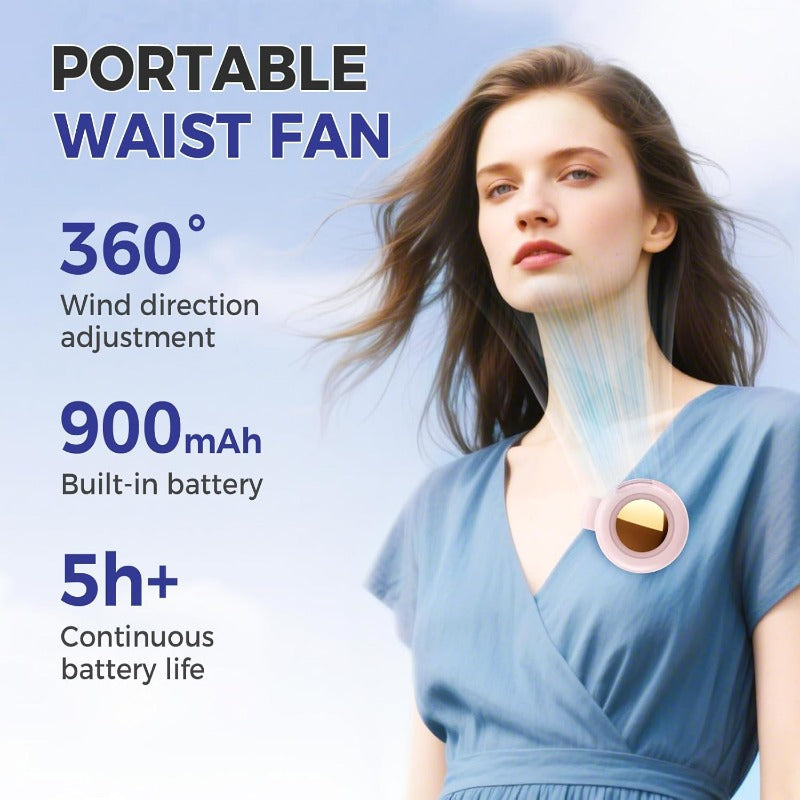 Portable 3-Speed Wearable Fan