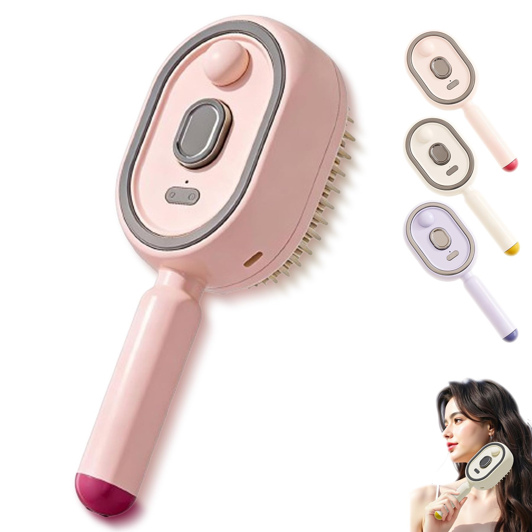 Electric Mist Scalp Massager Comb with Red Light Therapy for Hair Growth