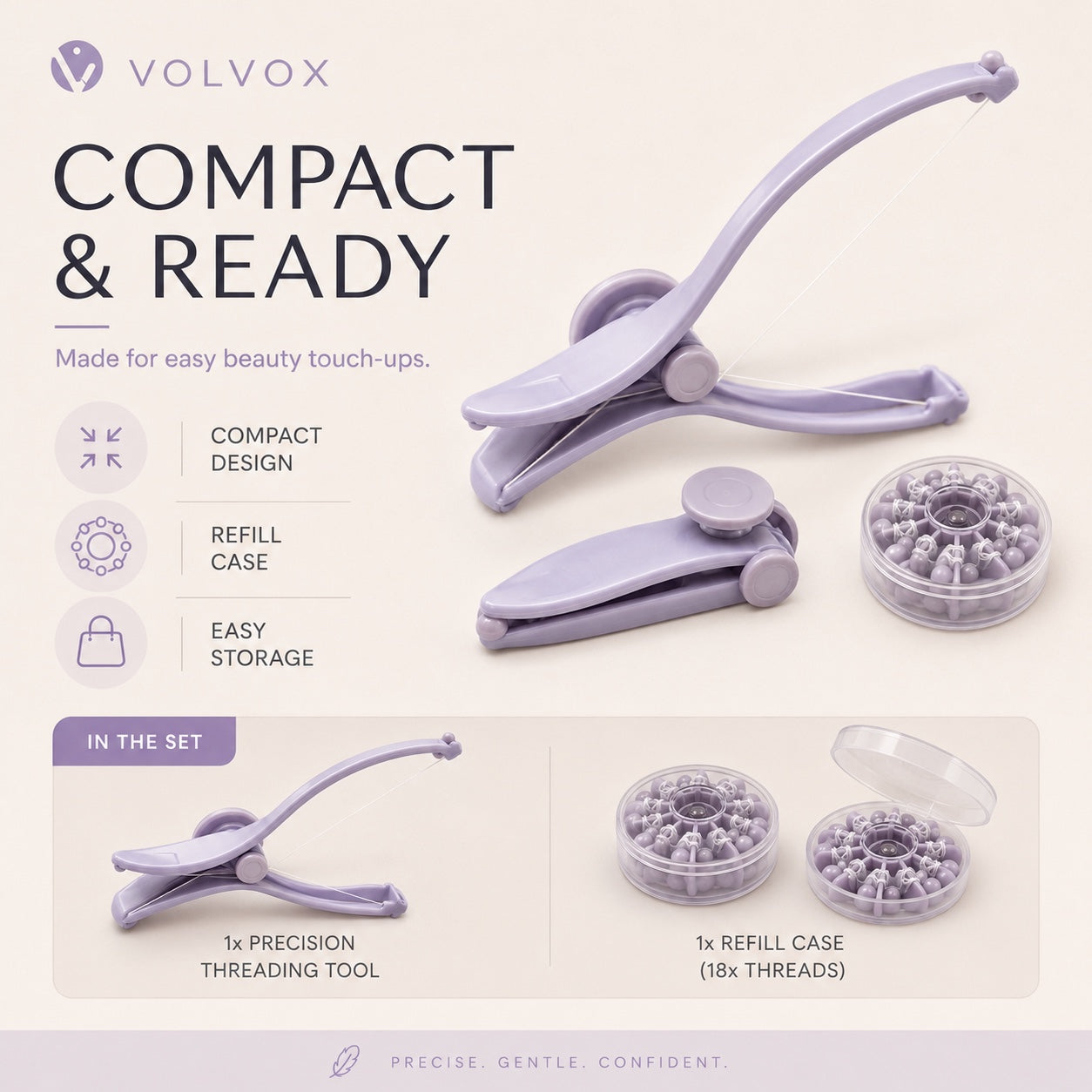 Precise Brow Threading Tool
