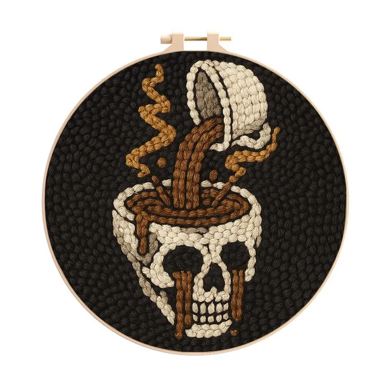 Spooky Castle Punch Needle Kit - Halloween Handmade Collection | Perfect For Wall Hanging