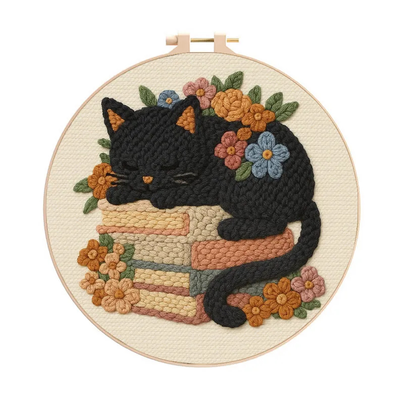 Spooky Castle Punch Needle Kit - Halloween Handmade Collection | Perfect For Wall Hanging