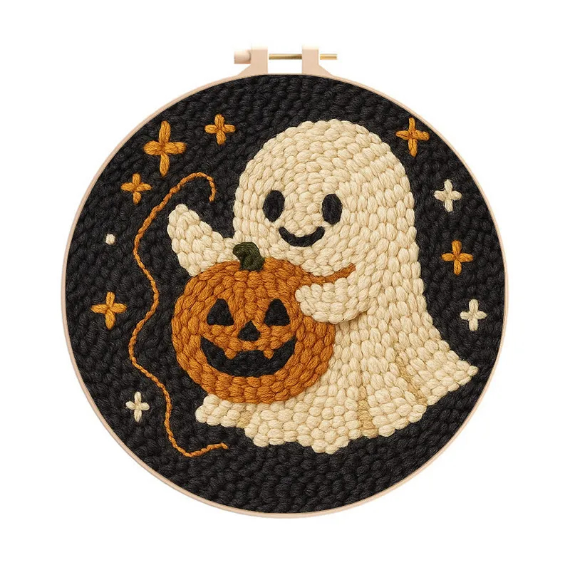 Spooky Castle Punch Needle Kit - Halloween Handmade Collection | Perfect For Wall Hanging