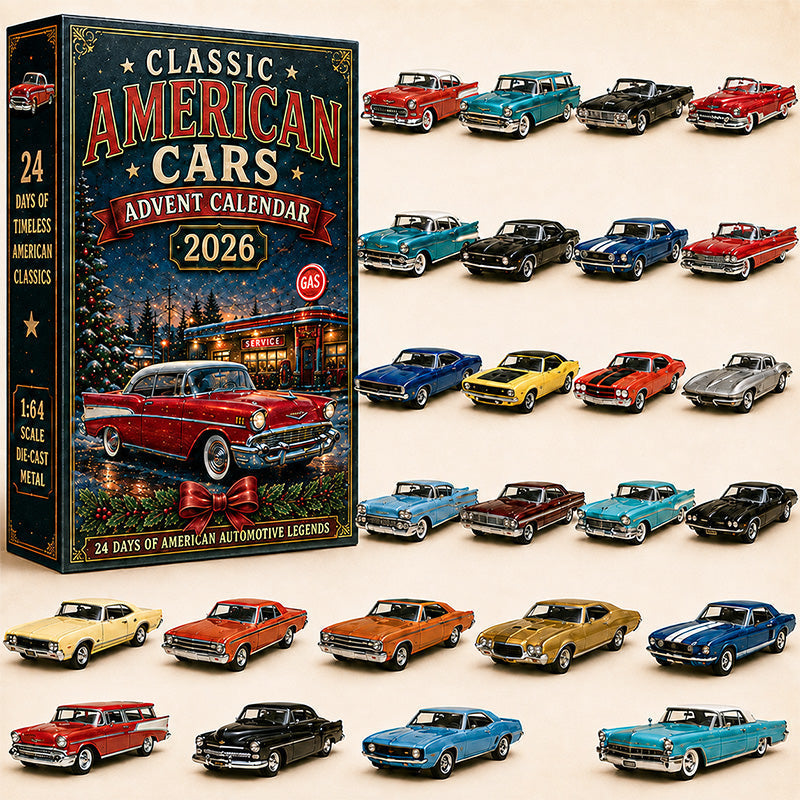 Mystery Box🚜🚗🎄 2026 Vehicle Advent Calendar Collection – 24 Days of Classic Machines, Trucks & Military Legends 🎁✨