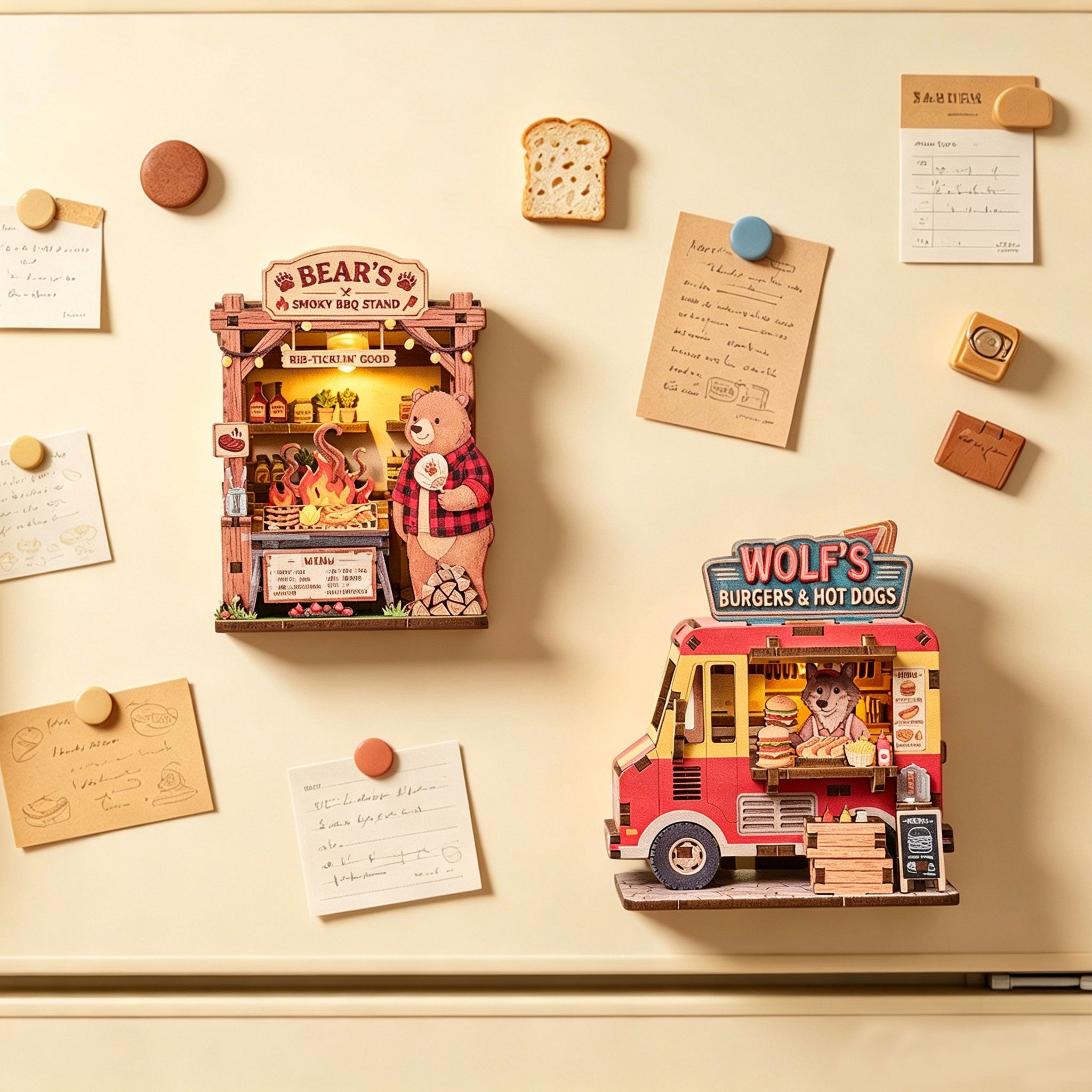 DIY Fridge Magnets - Cottage Fridge Magnet